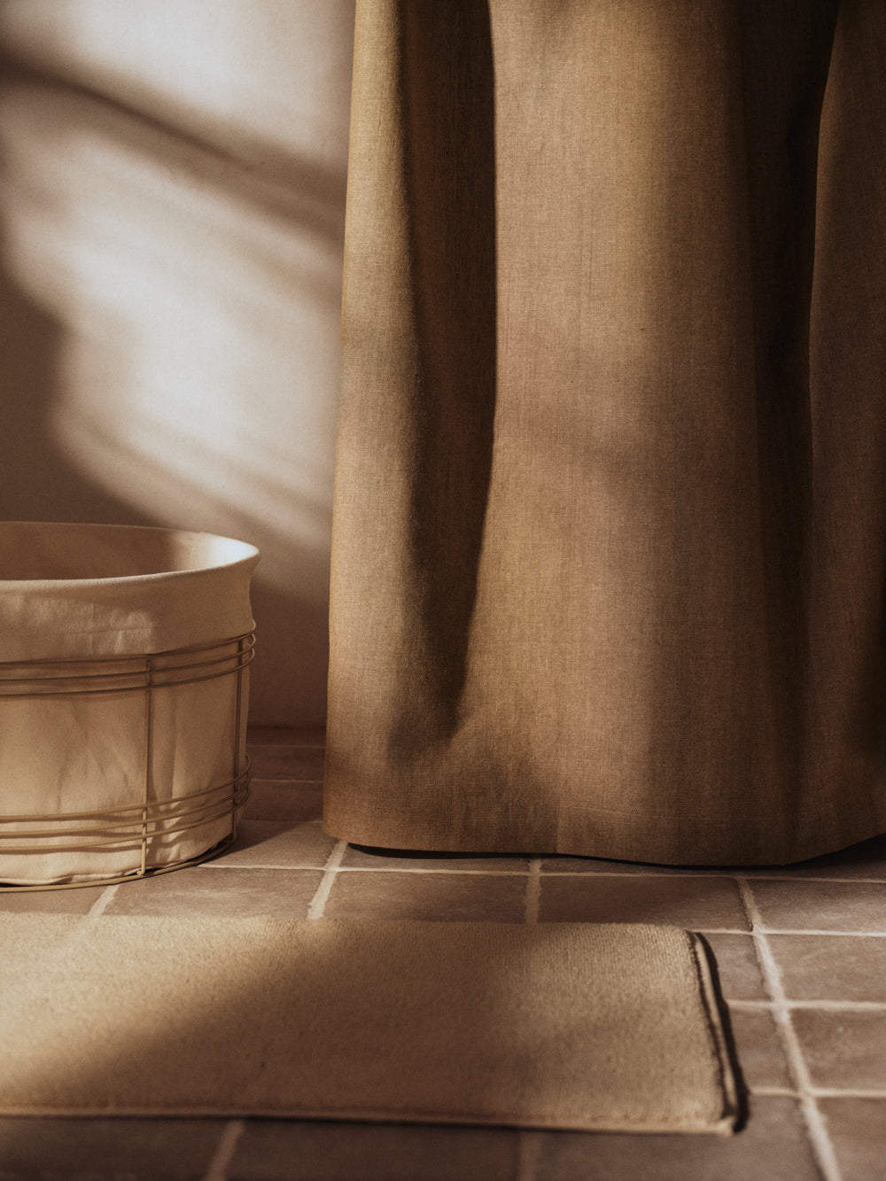 Chambray Shower Curtain