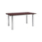Atura Dining Table  option Burgundy Linoleum / Brushed Stainless Steel