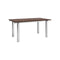 Atura Dining Table  option Dark Stained Oak / Brushed Stainless Steel