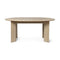 Bevel Extendable Dining Table  option White Oiled Beech