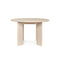 Bevel Round Dining Table  option White Oiled Beech