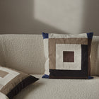 Border Patchwork Throw Pillow