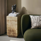Burl Tall Side Table