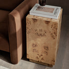 Burl Tall Side Table