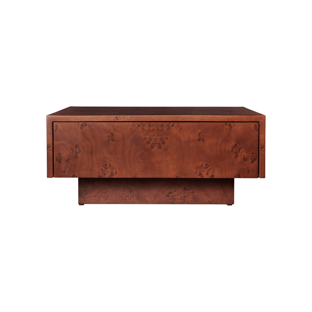 Burl Storage Coffee Table