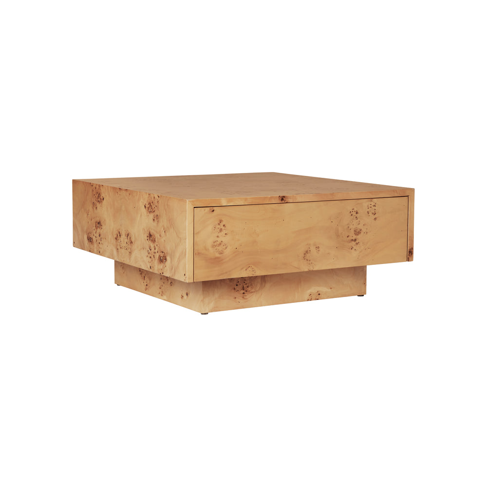 Burl Storage Coffee Table