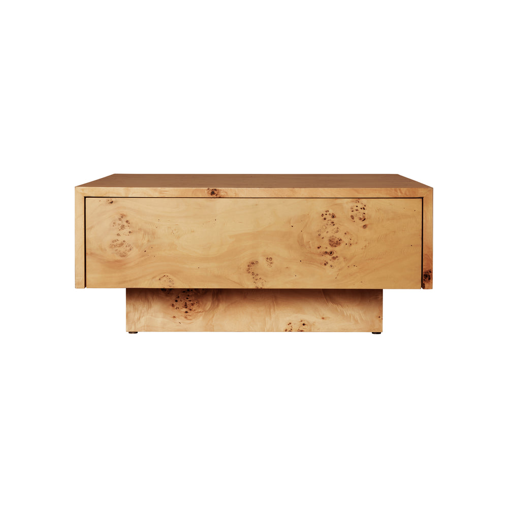 Burl Storage Coffee Table