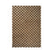 Check Wool Jute Rug  option Coffee / Natural