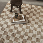 Check Wool Jute Rug