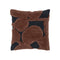 Cilla Tufted Throw Pillow  option Black / Dark Chocolate