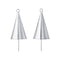 Cone Bell (Set of 2)  option Silver