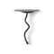 Curvature Wall Table  option Black Brass