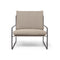 Desert Outdoor Cushioned Lounge Chair  option Dark Sand Dolce