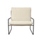 Desert Outdoor Cushioned Lounge Chair  option Pure Boucle Off-White
