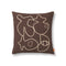 Figure Throw Pillow  option Coffee / Sand