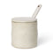 Flow Jam Jar with Spoon  option Off-White Speckle