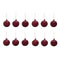 Flurry Glass Bauble (Set of 12)  option Picante Red