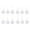 Flurry Glass Bauble (Set of 12)  option White