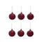 Flurry Glass Bauble (Set of 6)  option Picante Red