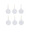 Flurry Glass Bauble (Set of 6)  option White