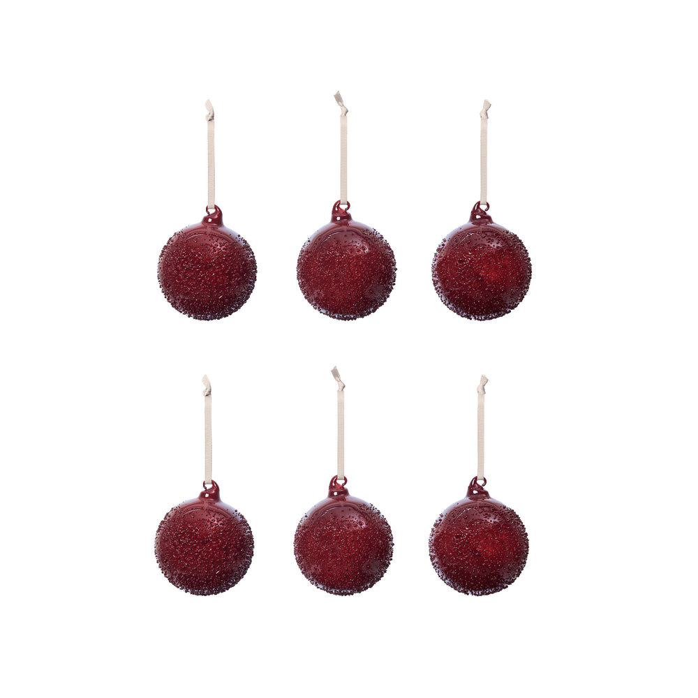 Flurry Glass Bauble (Set of 6)