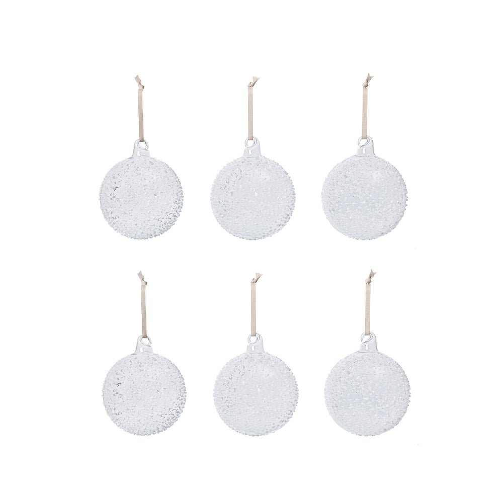 Flurry Glass Bauble (Set of 6)