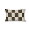 Fold Patchwork Throw Pillow  option Dark Olive / Undyed