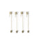 Forest Christmas Tree Candle Holder (Set of 4)  option Brass