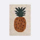 Small: 2 ft 7.5 in x 3 ft 11 in Fruiticana Tufted Pineapple Rug OPEN BOX