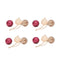 Glass Bauble (Set of 12)  option Roseate Translucent