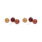 Glass Bauble (Set of 6)  option Medium: 3.1 in diameter