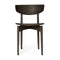 Herman Dining Chair with Wood Base  option Dark Stained
