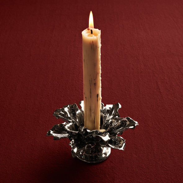 Holly Leaf Candle Holder