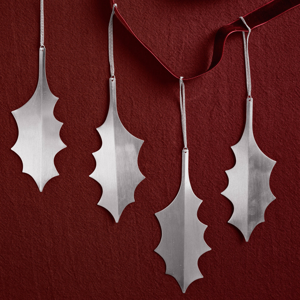 Holly Leaf Ornament (Set of 8)