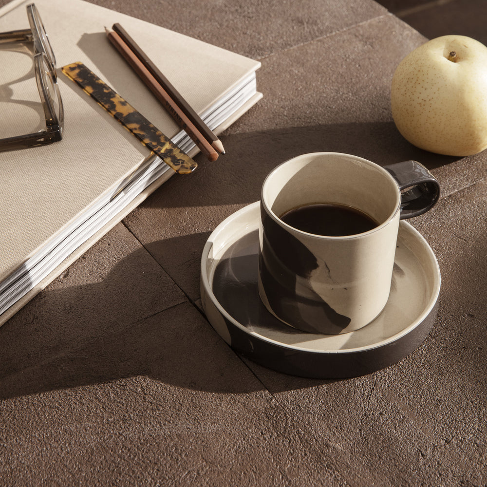 Inlay Cup with Saucer