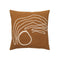 Jot Throw Pillow  option Aged Gold
