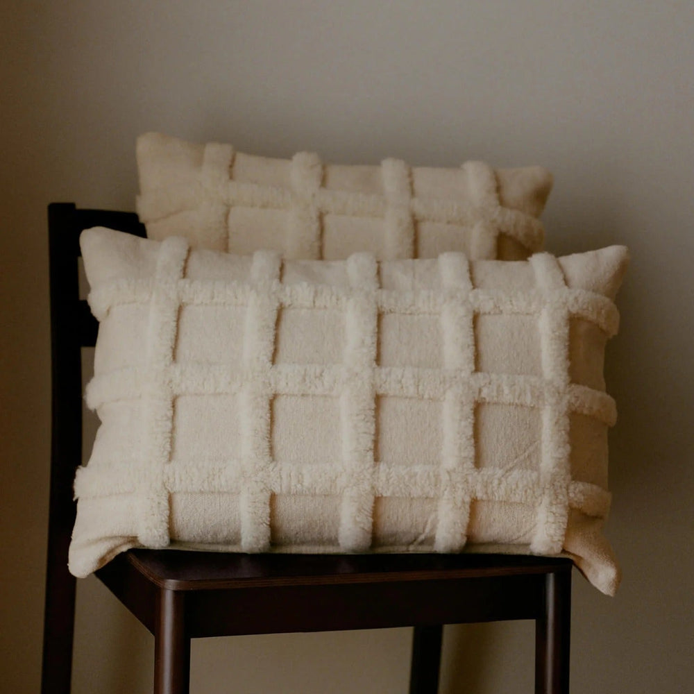 Norte Grid Throw Pillow