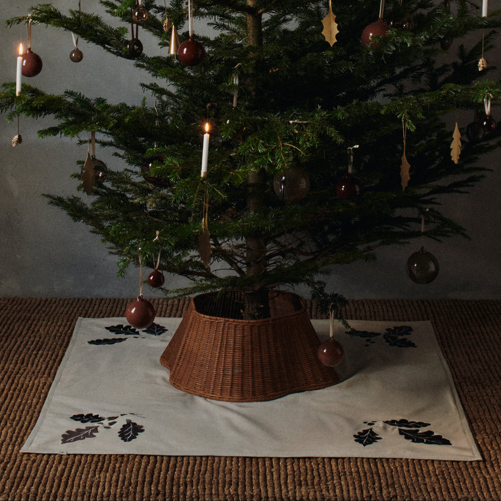 Oak Christmas Tree Square Blanket