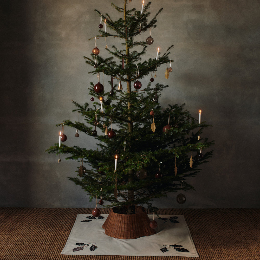 Oak Leaf Christmas Tree Candle Holder (Set of 4)