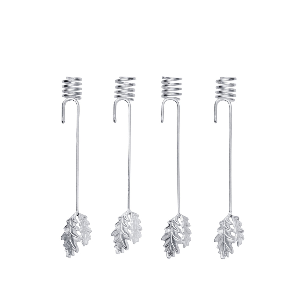 Oak Leaf Christmas Tree Candle Holder (Set of 4)