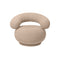 Orbo Lounge Chair  option Raw Boucle Natural