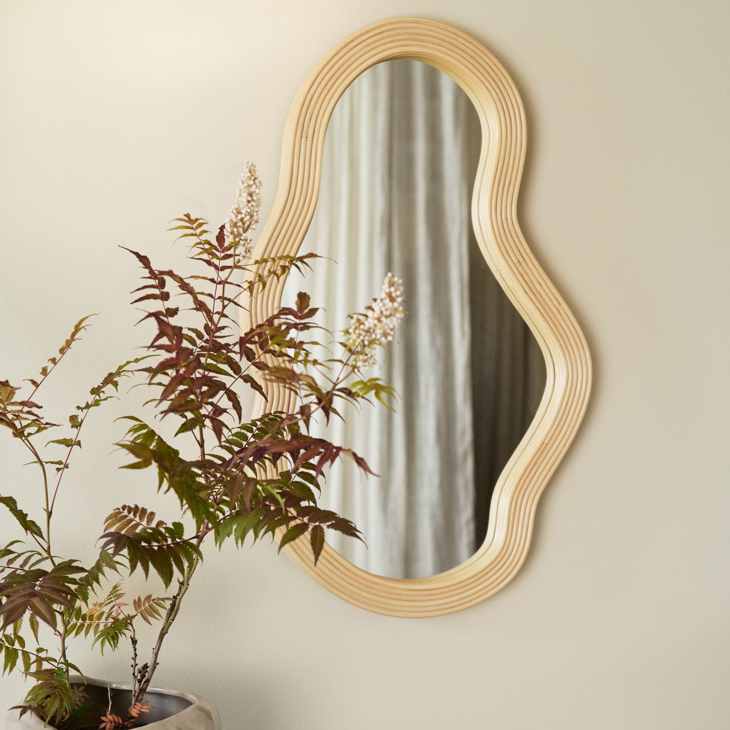 Ferm Living Pond Rattan Mirror - 2Modern