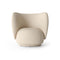 Rico Lounge Chair  option Brushed Off-White