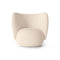 Rico Lounge Chair  option Wool Boucle Off-White