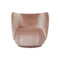 Rico Swivel Lounge Chair  option Devore Velvet Blush