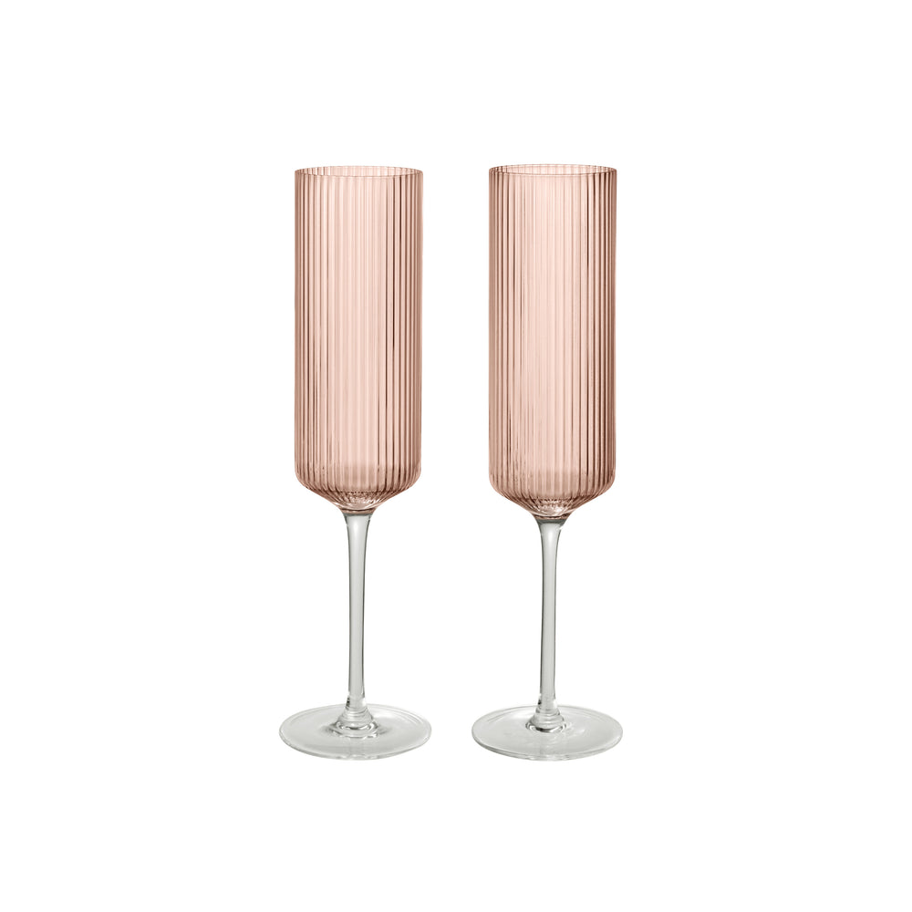 Ripple Champagne Flutes (Set of 2)