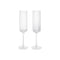 Ripple Champagne Flutes (Set of 2)  option Clear
