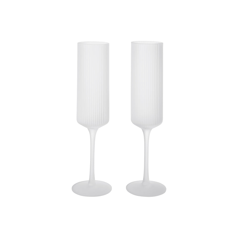 Ripple Champagne Flutes (Set of 2)
