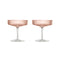 Ripple Champagne Saucer (Set of 2)  option Blush