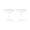 Ripple Champagne Saucer (Set of 2)  option Frosted